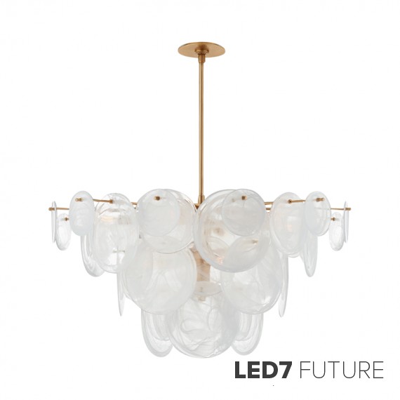 Loft Industry Modern - Shine Discs Chandelier V3
